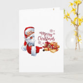 Carte Minimal Golden Christmas Tree Card | Elegant Holid (Fleur jaune)