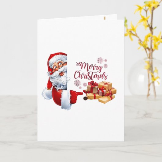 Carte Minimal Golden Christmas Tree Card | Elegant Holid (Fleur jaune)