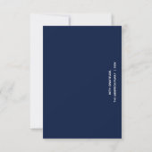 Carte Minimal GRATEFUL | Navy Blue Holiday Greeting (Dos)