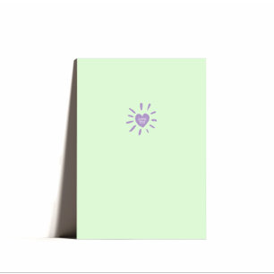 Carte Minimal Heart Love You Valentines