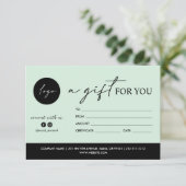 CARTE MINIMAL SCRIPT UN CADEAU POUR VOUS LOGO COMPTE SOC (Debout devant)