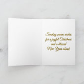 Carte Minimal Snowy Christmas Folded Greeting Card (Intérieur)