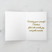 Carte Minimal Snowy Christmas Folded Greeting Card (Intérieur)