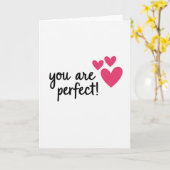 Carte minimale C'est parfait Coeurs (Fleur jaune)