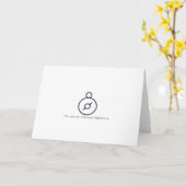 Carte minimale Compass | Aventure (Fleur jaune)