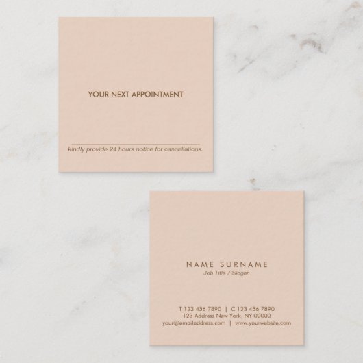 Carte minimale de rendez-vous de carré de pêche de (Devant / Derrière)