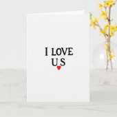 Carte minimale Je T'Aime Cœur (Fleur jaune)