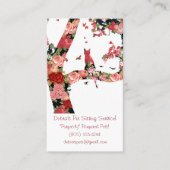 Carte Minimale Pour Animaux De Compagnie Chat Et A (Devant)