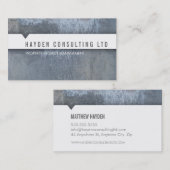 CARTE MINIMALE simple aspect gris moderne (Devant / Derrière)