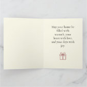 Carte Minimalist Christmas Tree Happy Holidays Folded Ca (Intérieur)