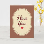 Carte Minimalist Dotted I Love You Matte Card (Fleur jaune)