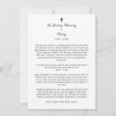 Carte Minimalist Exquisite Floral Black & White Floral (Dos)