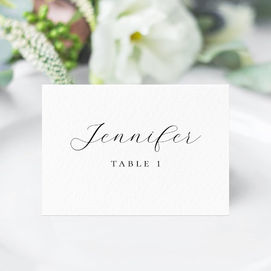 Carte Minimalist Guest Name Table Card Place Card