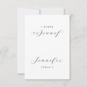 Carte Minimalist Guest Name Table Card Place Card (Devant)