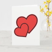 Carte Minimalist Hearts Card (Fleur jaune)