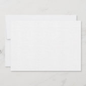 Carte Minimalist Navy Blue Border Note Card Stationery (Dos)