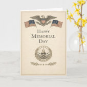 Carte Minimalist Patriotic Memorial Day (Fleur jaune)