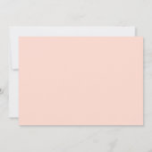 Carte Minimalist Peach Watercolor Botanical Wedding RSVP (Dos)