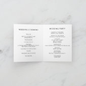 Carte Minimalist Personalized Wedding Modern Wedding (Intérieur)