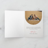 Carte Minimalist Photo Christmas Folded Greeting Card (Intérieur)