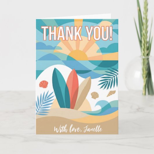 Carte Minimalist Thank You Simple Black Modern gift (Devant)