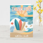 Carte Minimalist Thank You Simple Black Modern gift (Fleur jaune)