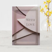 Carte Minimalist Valentine Greeting Card (Fleur jaune)