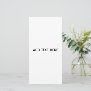 Carte Minimaliste Blanc Élégant pour Toutes les Occasion