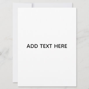 Carte Minimaliste Blanc Élégant pour Toutes les Occasion