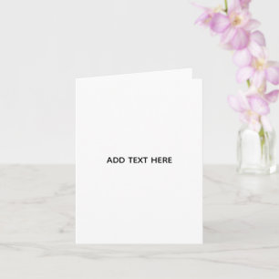 Carte Minimaliste Blanc Élégant pour Toutes les Occasion