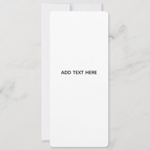 Carte Minimaliste Blanc Élégant pour Toutes les Occasion