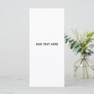 Carte Minimaliste Blanc Élégant pour Toutes les Occasion