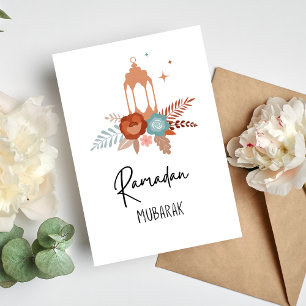 Carte minimaliste Boho Lantern Ramadan