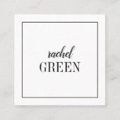 Carte minimaliste carrée (Devant)