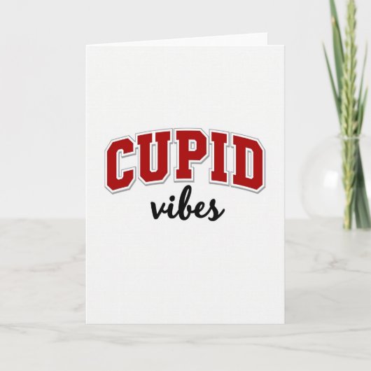 Carte Minimaliste Cupid Vibes (Devant)