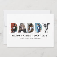 Minimaliste DADDY Photo Collage Fête des pères heu