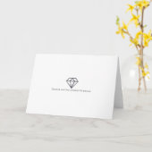 Carte minimaliste Diamonds | Charbon sous pression (Fleur jaune)