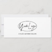 Carte Minimaliste Élégant Minimal Moderne Certficate Cad (Dos)