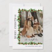 Carte minimaliste Joyeux Noël photo (Devant)