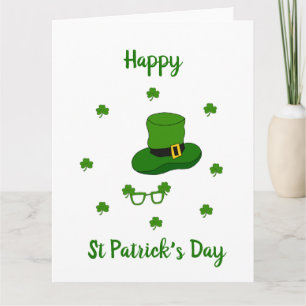 Carte Minimaliste Joyeux Saint-Patrick Mignon 