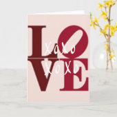 Carte minimaliste Love Xoxo (Fleur jaune)