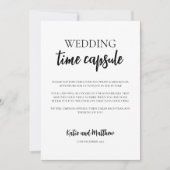 Carte minimaliste Mariage temps (Devant)
