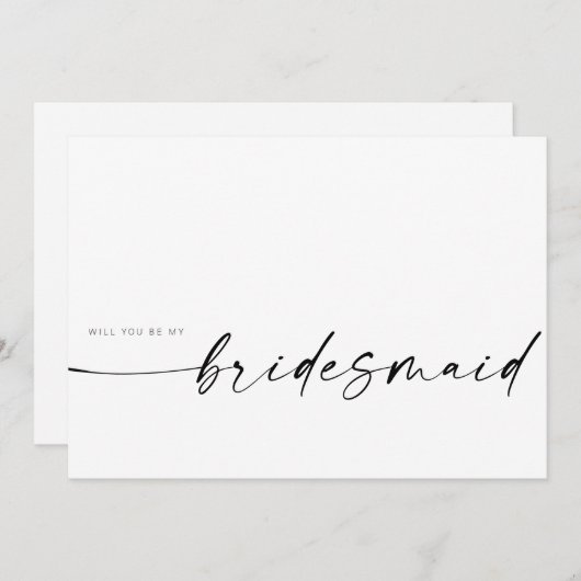 Carte  | Minimaliste moderne (Devant / Derrière)