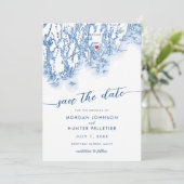 Carte minimaliste moderne Boothbay Harbour Maine (Debout devant)