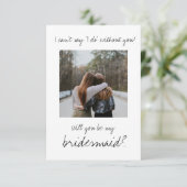 Carte Minimaliste moderne être ma proposition de servant (Debout devant)