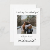 Carte Minimaliste moderne être ma proposition de servant (Devant / Derrière)