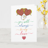 Carte Minimaliste Personnalisé Élégant Saint-Valentin (Fleur jaune)