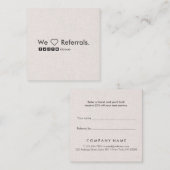 Carte minimaliste professionnelle de référence de (Devant / Derrière)