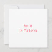 Carte Minimaliste romantique Be My Valentine (Dos)