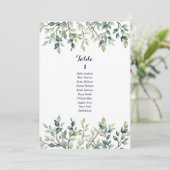 Carte minimaliste simple mariage feuille (Debout devant)